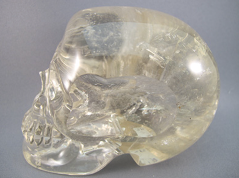C-L-1066 : Camera Rainbow Citrine Crystal Skull