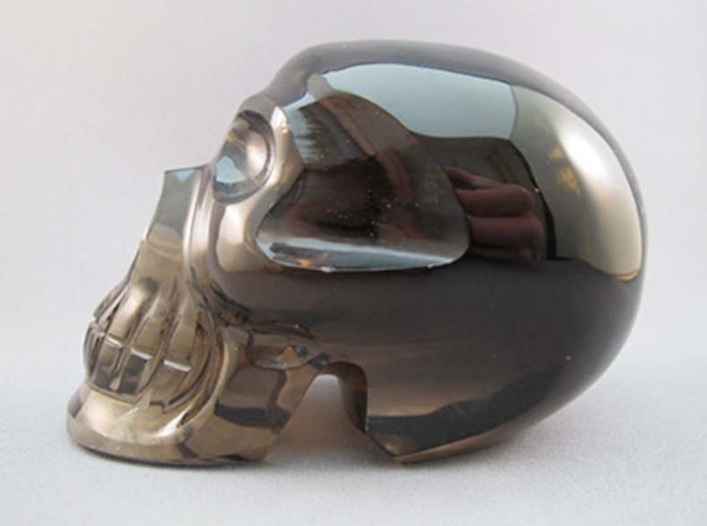 ACS-AC-703 : Ascension Smoky Citrine Crystal Skull