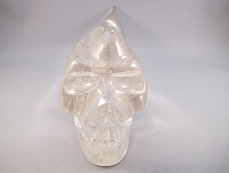 ACS-Q-1164-T : Ascension Quartz Traveler Crystal Skull