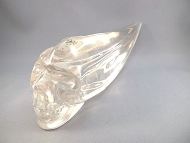 ACS-Q-1164-T : Ascension Quartz Traveler Crystal Skull