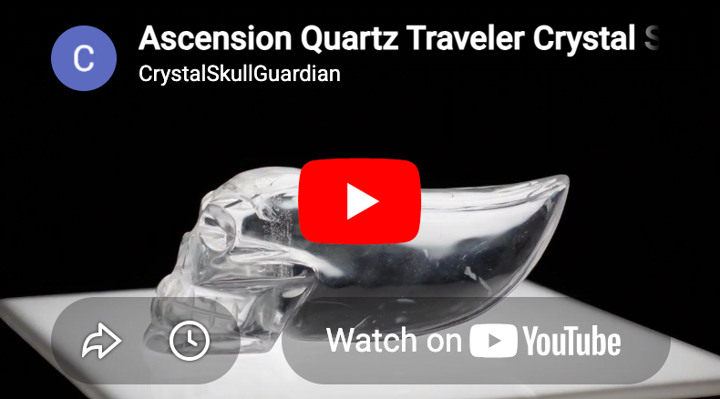 ACS-Q-T-376  : Ascension Quartz Traveler Crystal Skull