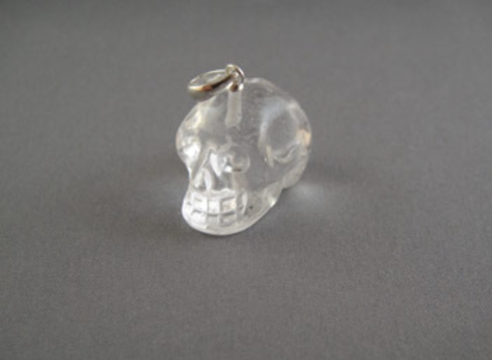 ACS-SP-1-Q : Ascension Small Clear Quartz Crystal Skull Pendant