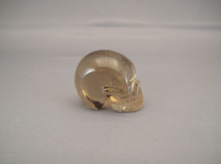 ACS-SQ-028 : Ascension Smoky Quartz Pocket Crystal Skull