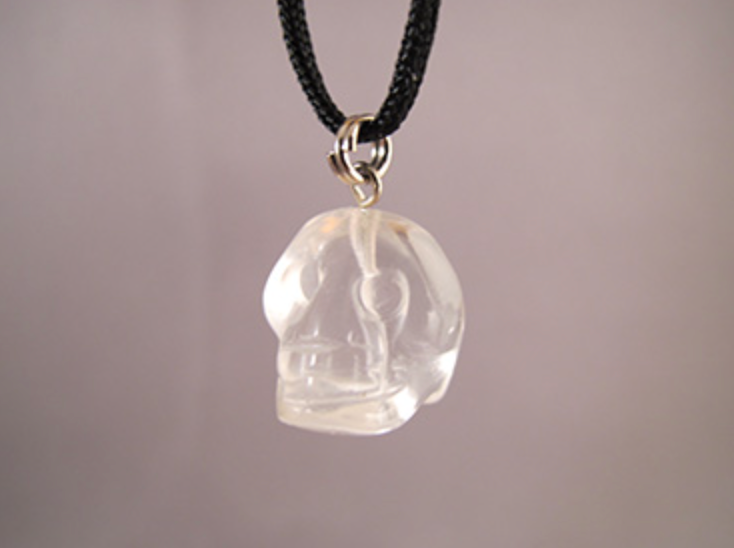 ACS-Q-10-CP-s2 : SET OF TWO Mini Ascension Quartz Crystal Skull Pendant
