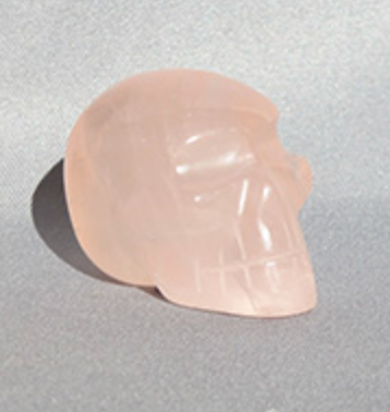 SRQ-S-25 : Star Rose Quartz Crystal Skull