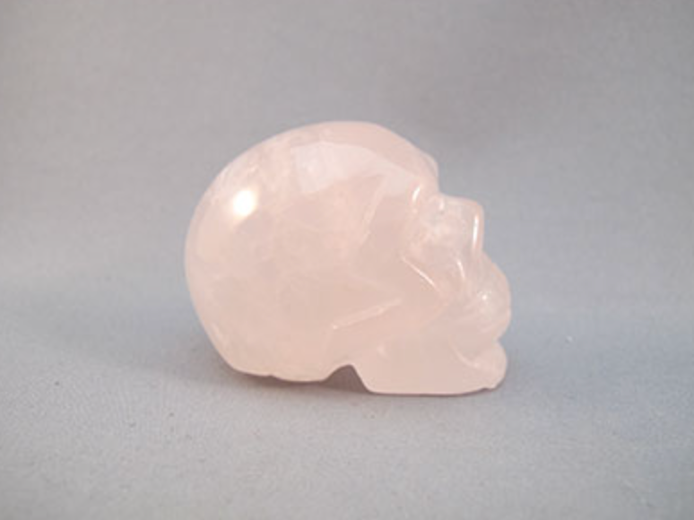 SRQ-S-85 : Star Rose Quartz Crystal Skull