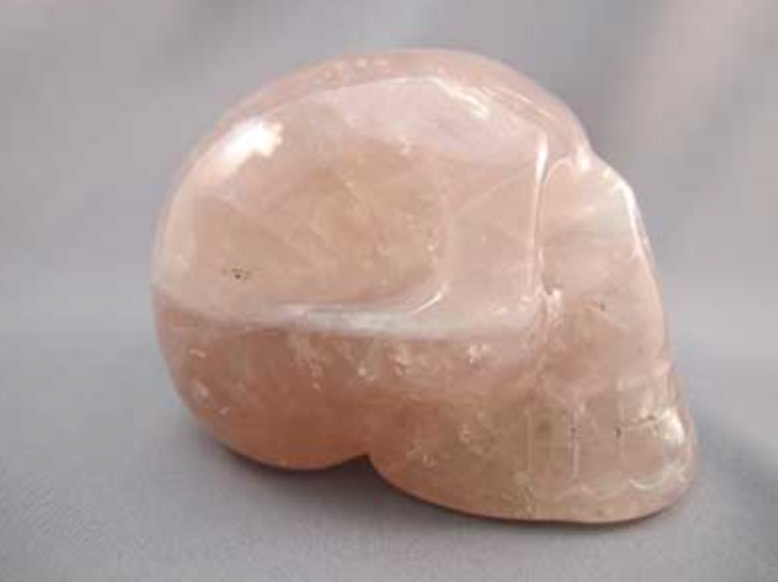 SRQ-M-550 : Star Rose Quartz Crystal Skull