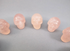 CS-12-SRQ : Star Rose Quartz 12 Crystal Skulls Set