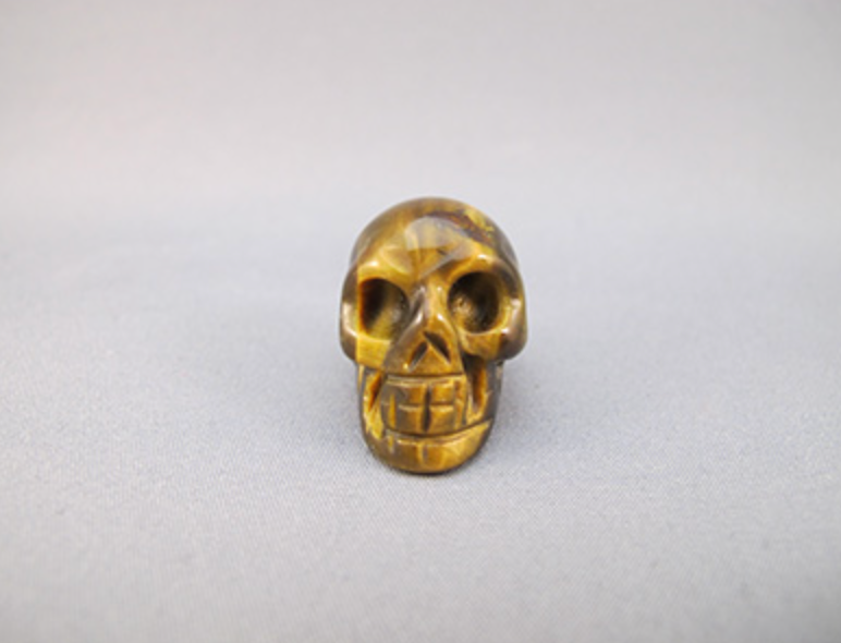 TE-S-12 : Tiger Eye Crystal Skull