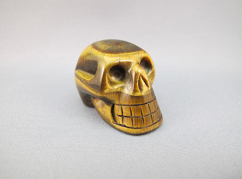 TE-S-45 - Tiger Eye Crystal Skull