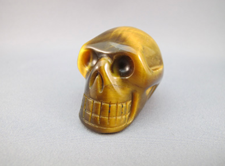 TE-S-60 : Tiger Eye Crystal Skull