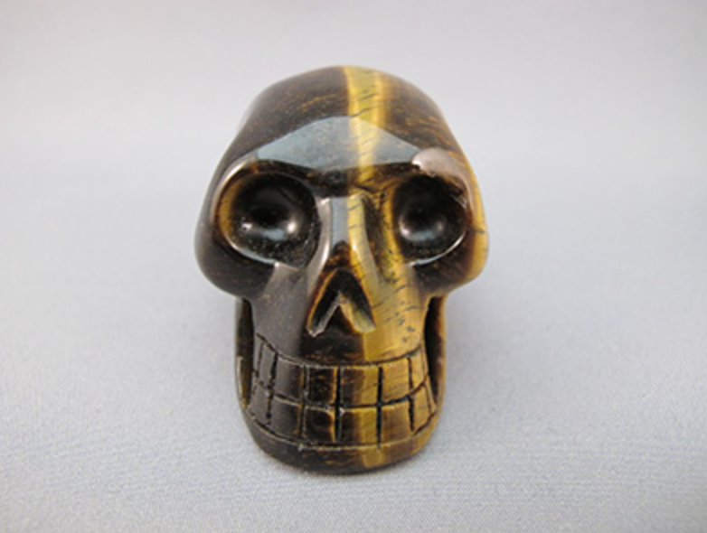 TE-S-80 - Tiger Eye Crystal Skull