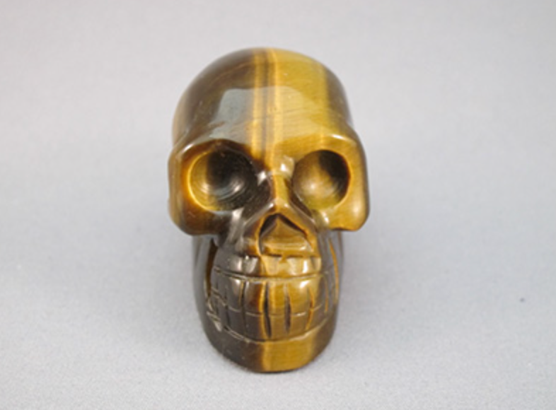 TE-S-90 - Tiger Eye Crystal Skull