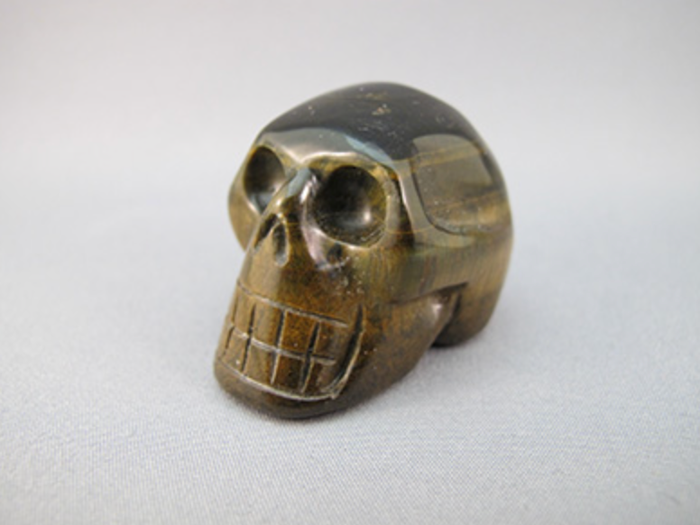 BTE-S-45 - Blue Tiger Eye Crystal Skull