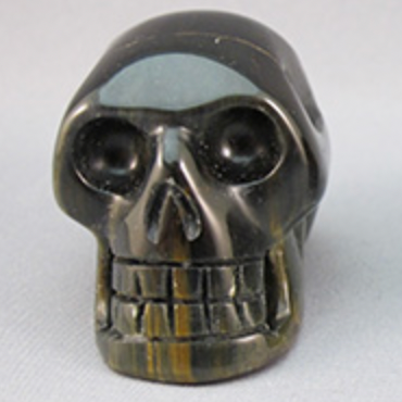 BTE-S-100 - Blue Tiger Eye Crystal Skull