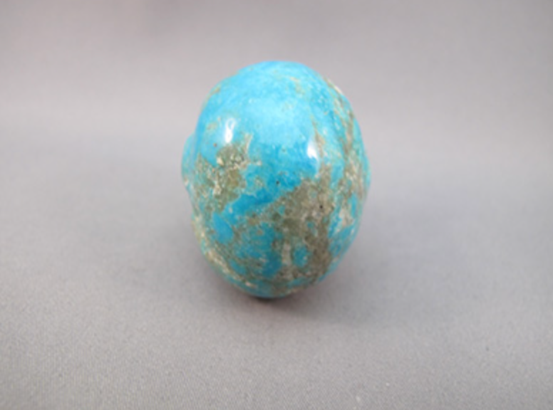 T-L-39.5 : Anatomical Gem Turquoise Crystal Skull