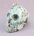 MP-1-T-l : Light Blue-Green African Turquoise  Crystal Skull Pendant