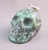 MP-1-T-d : Dark Blue-Green African Turquoise  Crystal Skull Pendant