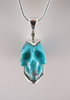 J-SS-T-16 : Sterling Silver Campitos Turquoise Crystal Skull Pendant