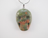 J-UK-F : Unakite Flat Crystal Skull Pendant