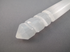 SL-W-85-t : Selenite Crystal Skull Wand - SKULL TOP
