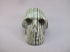 GZJ-S-135-v : Vertical Green Zebra Jasper Crystal Skull