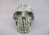 GZJ-S-225-v : Vertical Green Zebra Jasper Crystal Skull