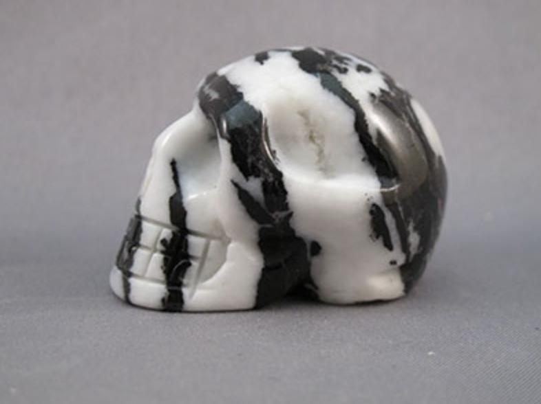ZJ-S-60 : Zebra Jasper Crystal Skull