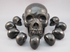 CS-13-SH-TS : Trinity Shasta 13 Shungite Crystal Skulls Set