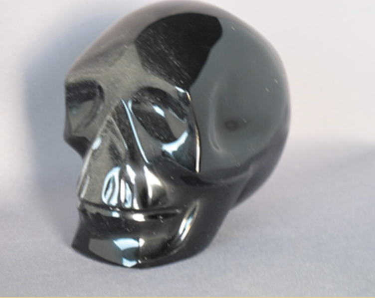 SO-L-941 : Silver Sheen Obsidian Crystal Skull