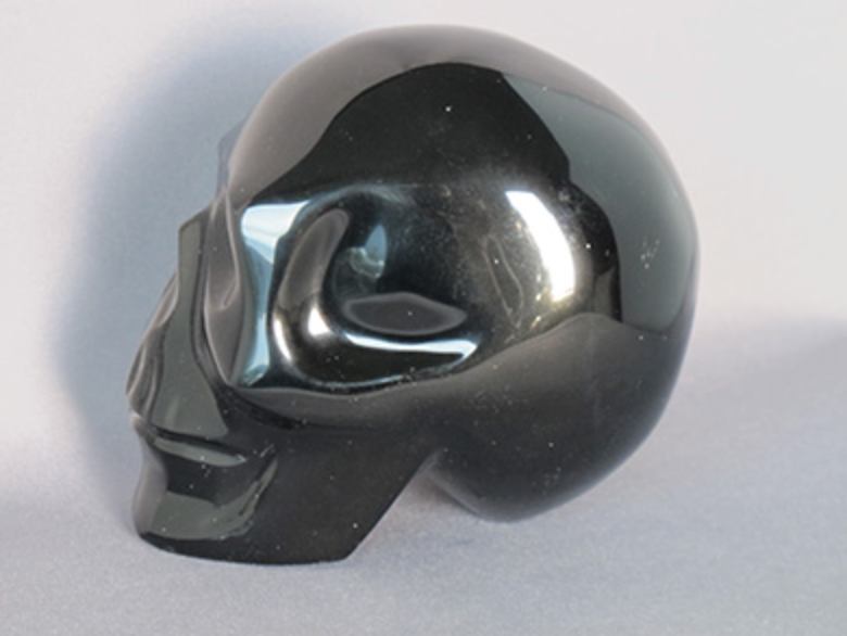 SO-L-941 : Silver Sheen Obsidian Crystal Skull