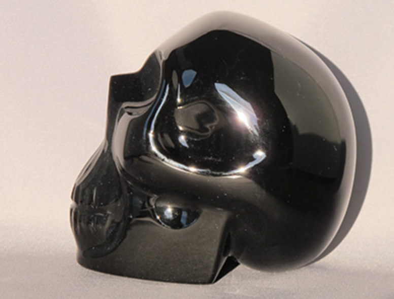 SO-L-1848 : Silver Sheen Obsidian Crystal Skull