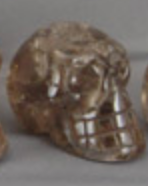 SQ-S-60 - Smoky Quartz Crystal Skull