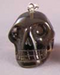 MP-1-SQ-D : Dark Smoky Quartz Crystal Skull Pendant (medium)