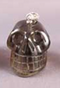 SP-1-SQ-D : Dark Smoky Quartz Crystal Skull Pendant (small)