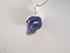J-SS-TAN-8.1 : Tanzanite Crystal Skull Pendant