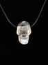 J-Q-10-D : Quartz Drilled Crystal Skull Pendant