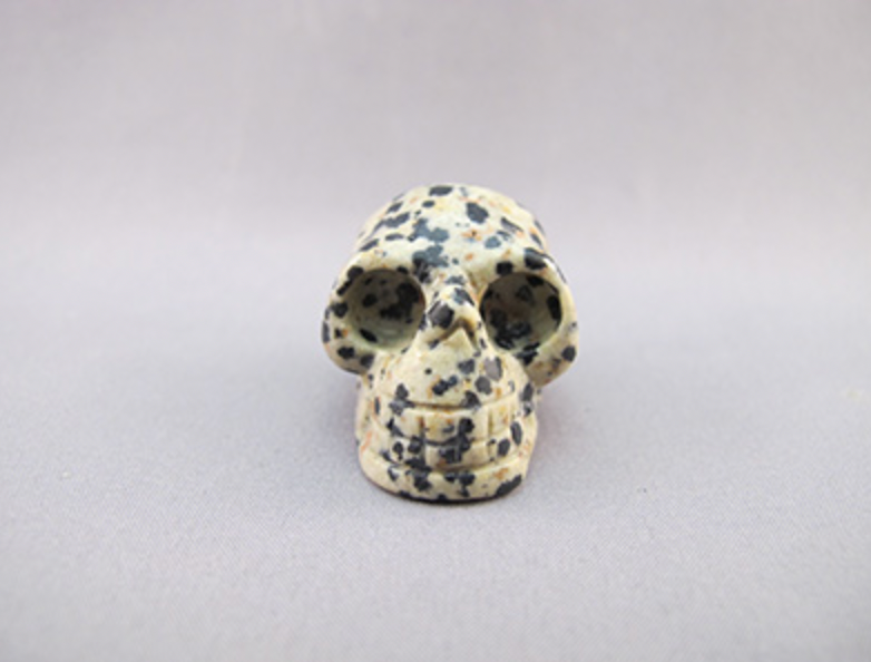 DJ-S-20 : Dalmatian Jasper Crystal Skull