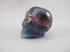 A-F-BPG-S-75 :  Starbeing Rainbow Fluorite Crystal Skull (Blue / Purple / Green)