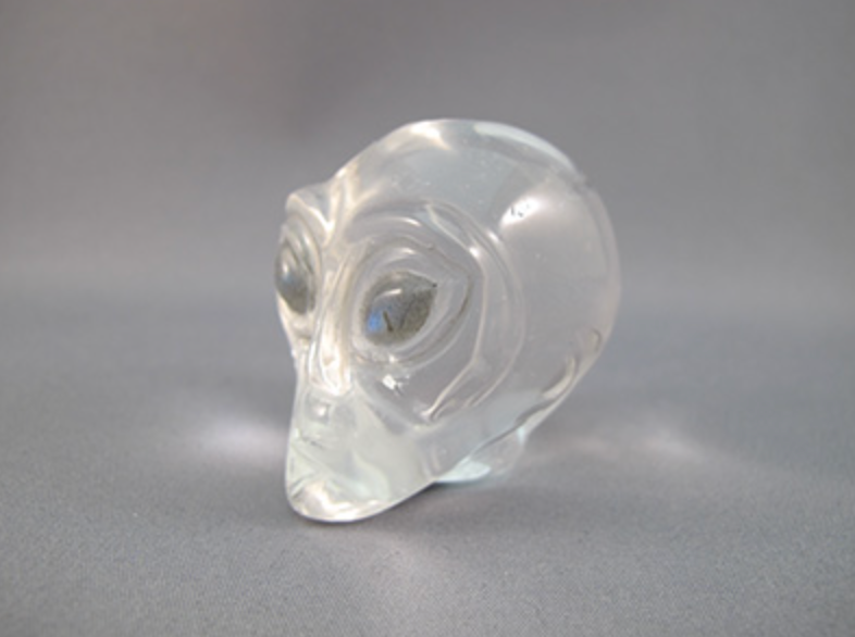 A-ASC-Q-S-65 :  Starbeing Ascension Quartz Crystal Skull with Labradorite Eyes