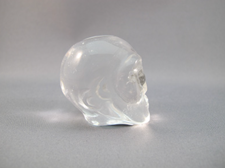 A-ASC-Q-S-65 :  Starbeing Ascension Quartz Crystal Skull with Labradorite Eyes