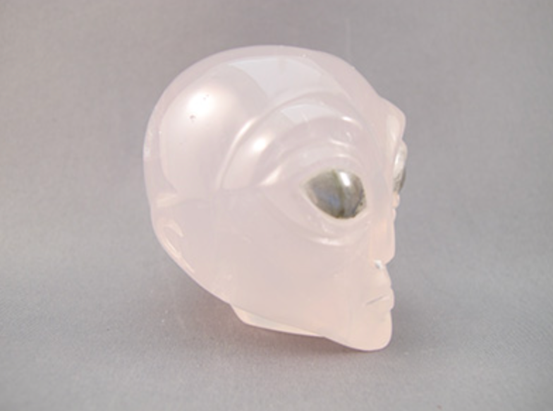 A-SRQ-S-150 : Starbeing Star Rose Quartz Crystal Skull