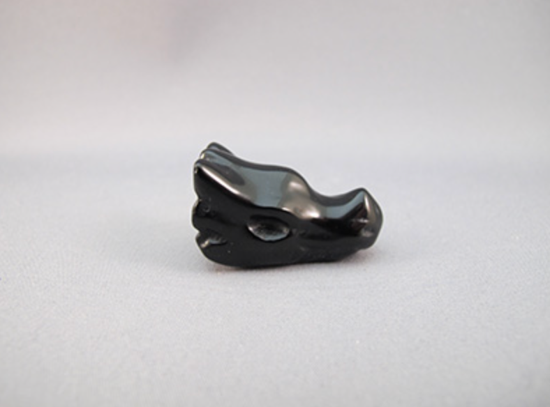 BO-DR-12 : Black Obsidian Mini Dragon Skull