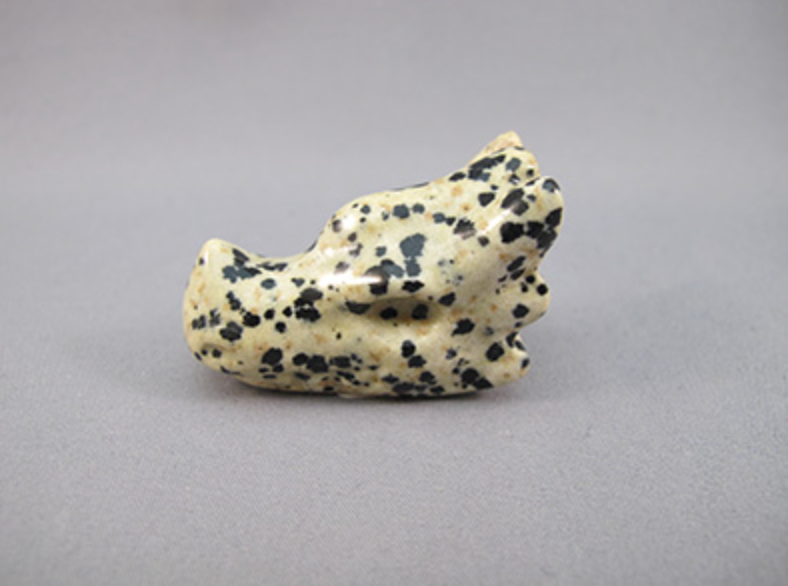 DJ-DR-25 : Dalmatian Jasper Dragon Skull