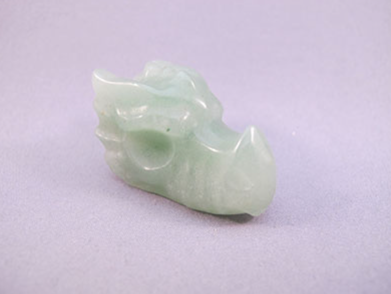 A-DR-30-g : Aventurine Dragon Skull