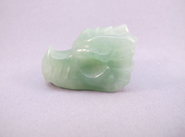 A-DR-30-g : Aventurine Dragon Skull