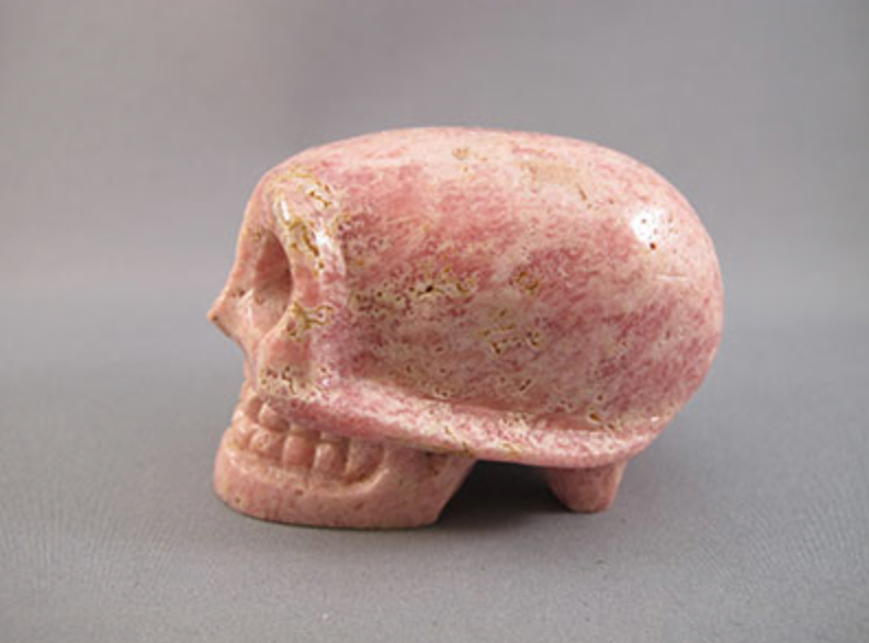 RC-M-209 : Rhodochrosite Crystal Skull