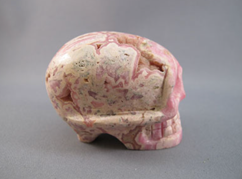 RC-M-222 : Rhodochrosite Crystal Skull