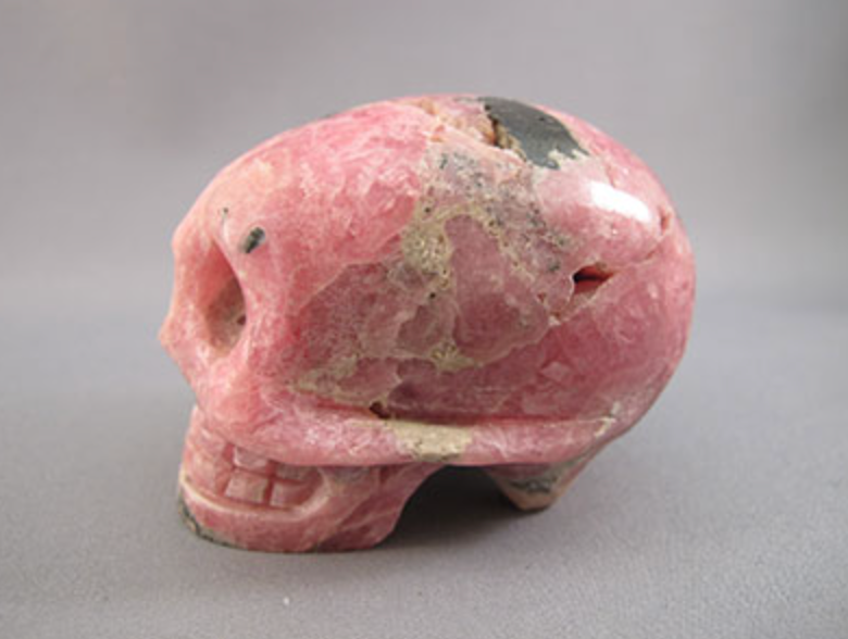 RC-M-227 : Rhodochrosite Crystal Skull