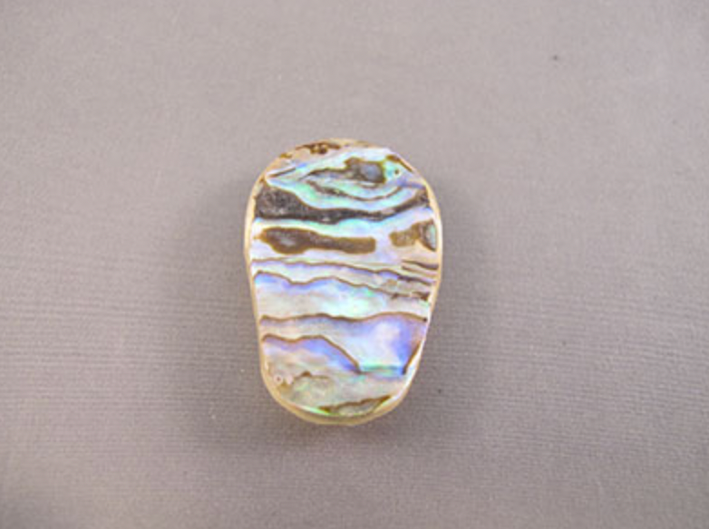 FMS-ABQ-L : Large Abalone Quartz Flat Crystal Skull